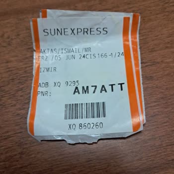 Sunexpress Valiz Hasarı Hakkında