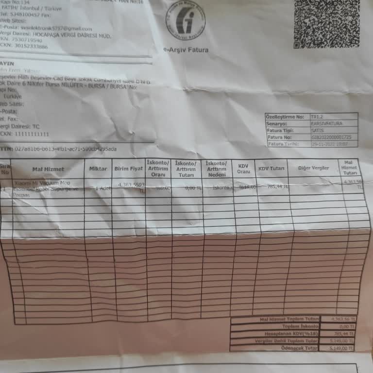 Xiaomi Mı Süpürge Garanti İçinde Ücretli Servis Ve Ücretli Parça Değişimi