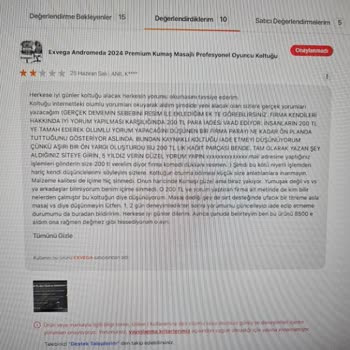 Hepsiburada Exvega Firması İle İlgili Olumsuz Yorumları Kaldırıyor