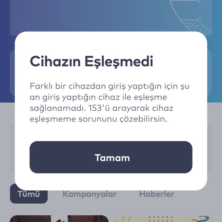 İBB - İstanbul Büyükşehir Belediyesi Cihaz Eşleşmeme Sorunu