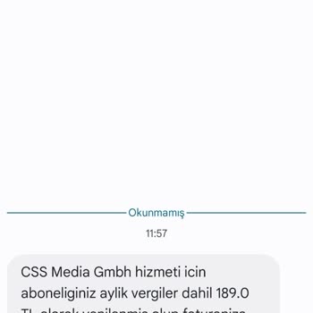 Vodafone Haksız Bedel Talebi