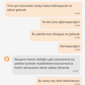 Trendyolmilla Tamam Canım İlla Ürün İade Şikayeti