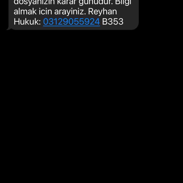 Reyhan Hukuk (SMS) Hukuk Bürosu Mesaj Şikayeti