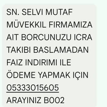 Metka Hukuk (SMS) Yanlış İcra Takibi Ve Haksız Ödeme Talebi
