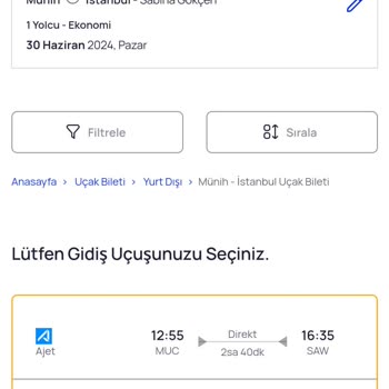 Pazarama Tatil Tek Yön Uçuşun Gidiş Geliş Uçuştan Pahalı Olması Hk.