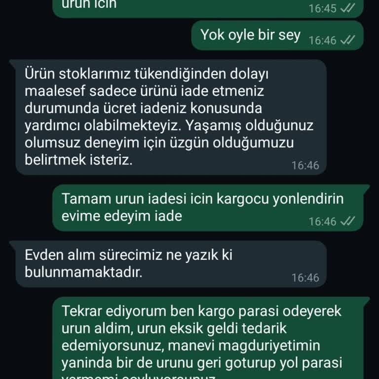Zara Eksik Üründen Kaynaklı İade Sorunu