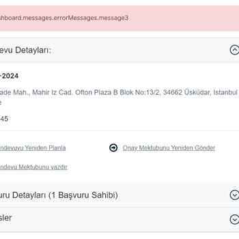 VFS Global Vize Randevumu İptal Edemiyorum