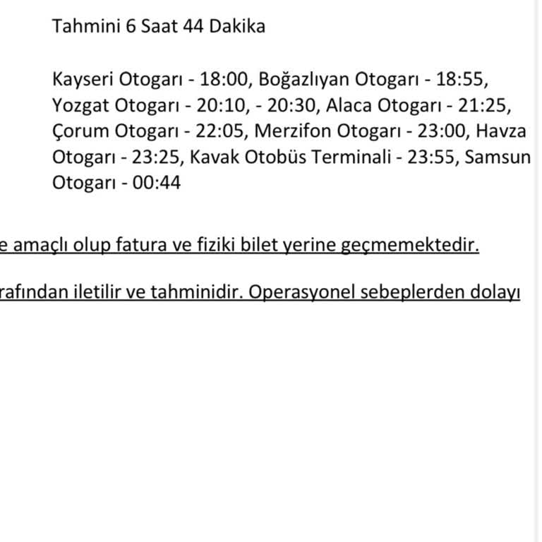 Kamil Koç'UN Rötar Hakkında Bilgilendirme Yapmaması