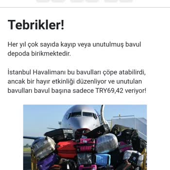 İGA İstanbul Havalimanı adı kullanılarak açılan sahte üzerinden İstanbul'da Satılan Valizler