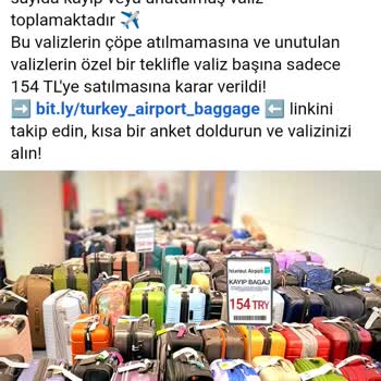 İGA İstanbul Havalimanı adı kullanılarak açılan sahte üzerinden İstanbul'da Satılan Valizler