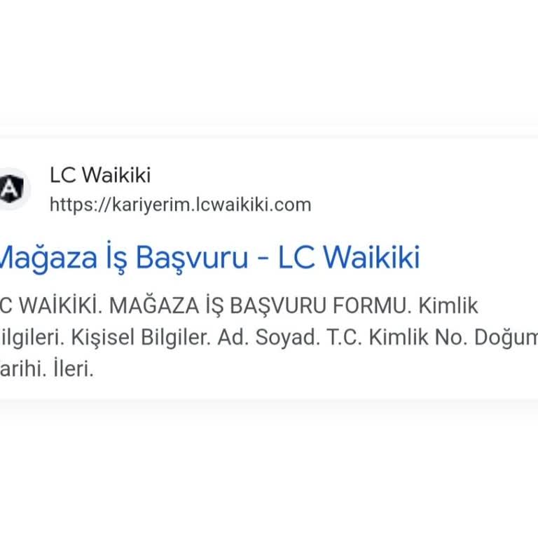 Kariyerim.lcwaikiki.com İş Başvurusu Adı Altında Bilgilerim Alındı!