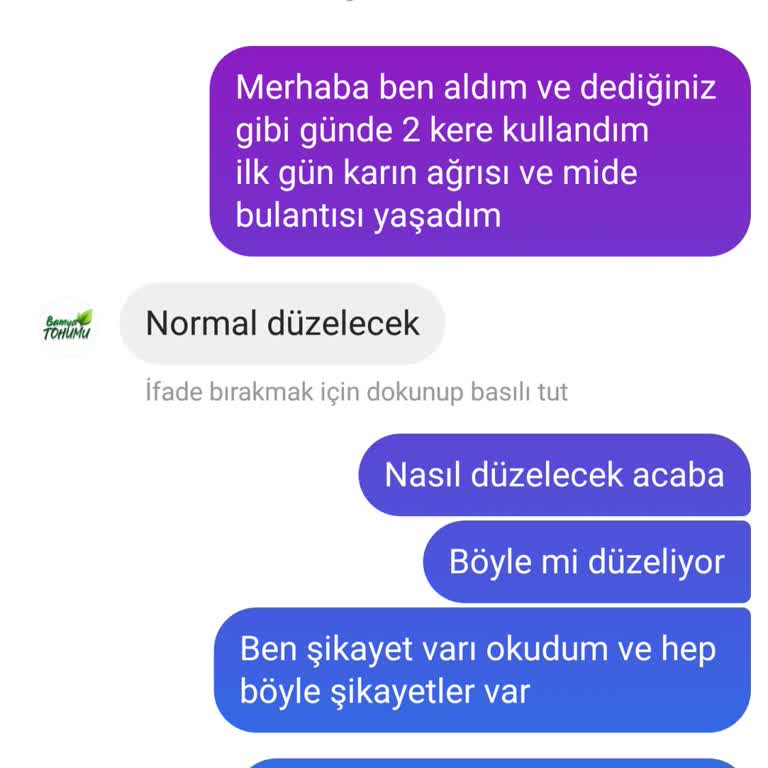 Mineravital Bamya Tohumu Kullanımı Sonrası Sağlık Sorunları