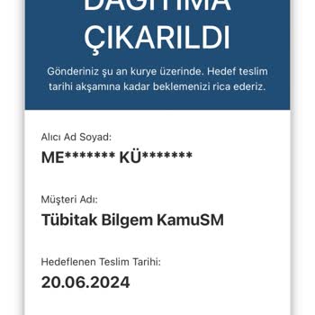AGT Kurye (aynigunteslim.com) AGT Malı Mühür Teslimatını Yapmadı