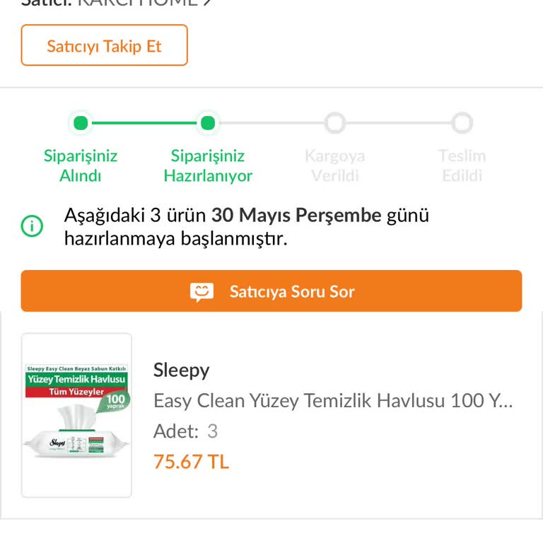 Trendyol Karcı Home Ürünümü 1 Aydır Göndermiyor