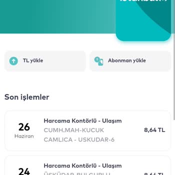 BİM AKBİL Yükleme Sorunu