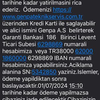 Bursa Genpa Garanti Sorunu