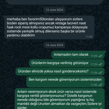 Favorim50ton Kargoya Verilmeyen Ürünler Ve İade Sürecinde Yaşanan Sorunlar