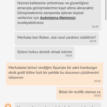 Trendyol Yemek Trendyol GO ( Pişmanlık )