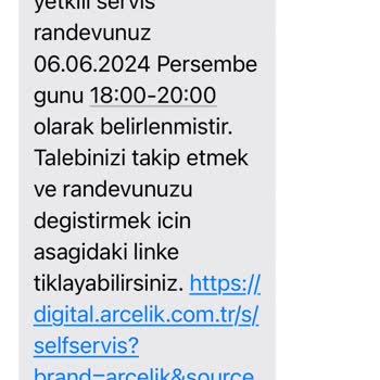 Arçelik'ten Servis Hizmeti Almıyoruz.