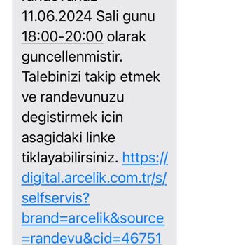 Arçelik'ten Servis Hizmeti Almıyoruz.