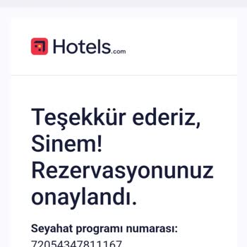 Hotels.com'dan Rezervasyonum Olmayan Bir Otele Yapıldı