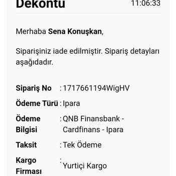 Kafkas Pet İptal Edilen Sipariş Ve Geciken Para İadesi Sorunu