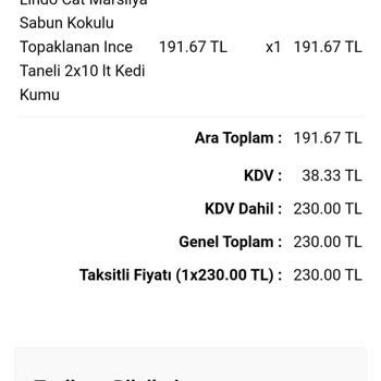 Kafkas Pet İptal Edilen Sipariş Ve Geciken Para İadesi Sorunu