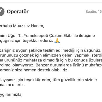 Yemeksepeti Market Yanlış Ürün Gönderimi Ve İade Edilmemesi