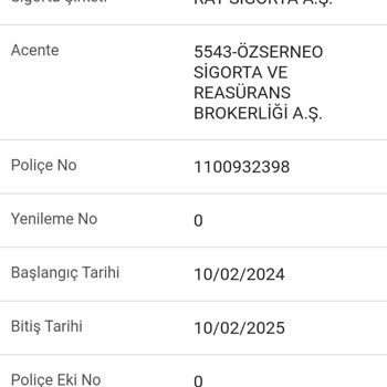 Ray Sigorta İade Talebini Yapmıyor