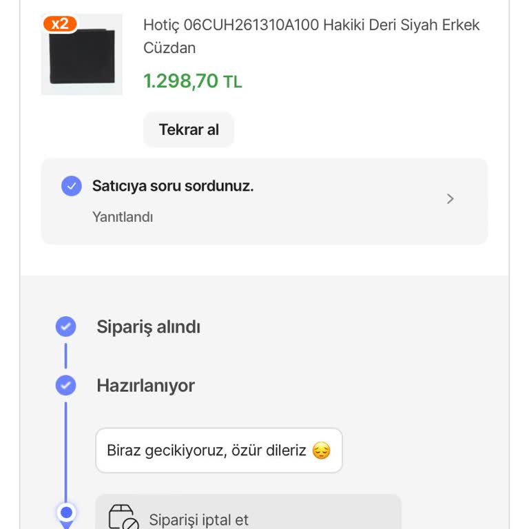 Hepsiburada Hotiç Mağazasından Sipariş Gecikmesi Ve Müşteri Mağduriyeti