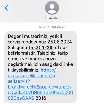 Arçelik Randevuya Gelmeme, Müşteriye Suç Atma Problemi