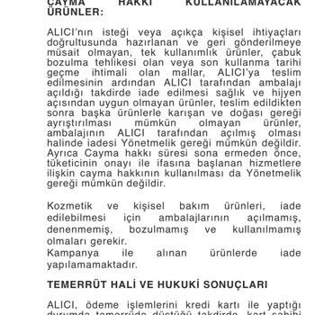 By Merve Serin İade Kabul Etmiyor!