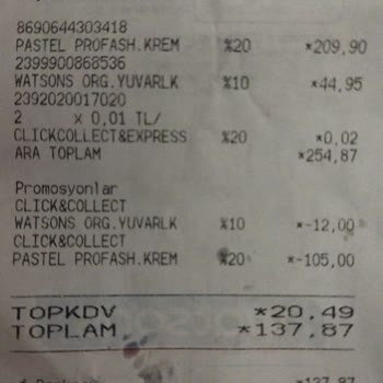 Watsons Ürün İade Etmek İstiyorum Ürün Rengi Yüzümde Belli Olmuyor