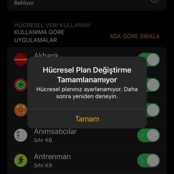 Turkcell Hücresel Plan Değiştirme Hatası