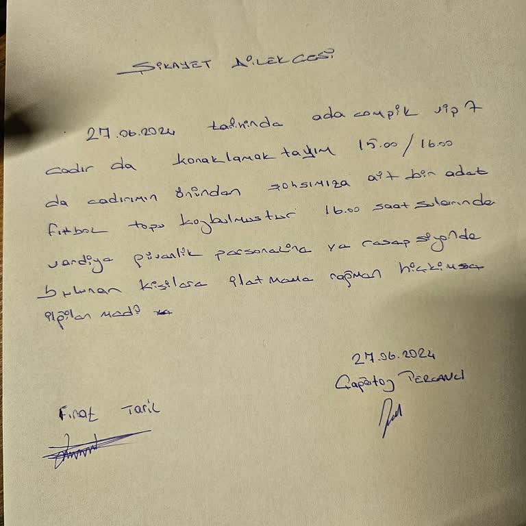 Ada Camping ( Çadır Önünden Esya Larım Kayıp Olması )