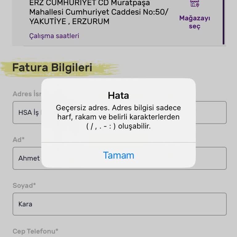 Gratis Adres Başlık Hatası