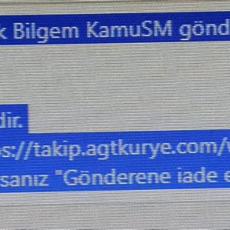 AGT Kurye (aynigunteslim.com) TÜBİTAK Kamusm Kargoları Zamanında Gelmiyor