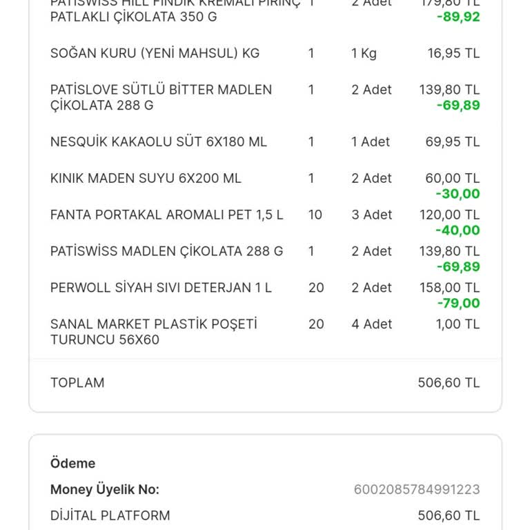Migros Arsuz Şubesi Eksik Ürün