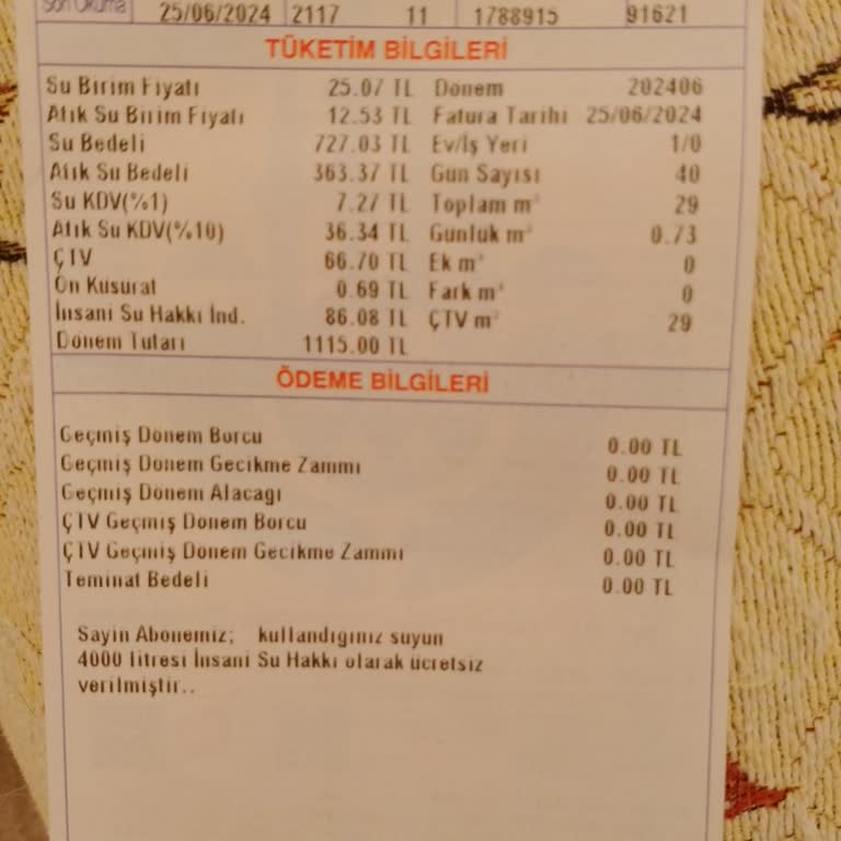İBB - İstanbul Büyükşehir Belediyesi Fahiş Su Faturası