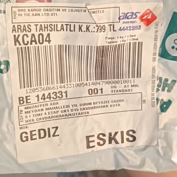 BRC Kargo Dağıtım Ve Lojistik Hizmetleri Tic. San. Ltd Şti