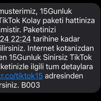 Vodafone Ek Paket Sorunu