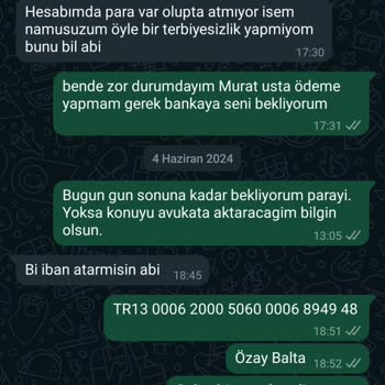 İzmir Aras Mobilya Aras Mobilya Torbalı İş Yapmıyor Ve Avansı Geri Ödemiyor!