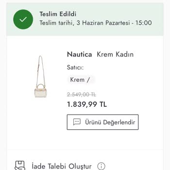 Boyner 1 Günde Sapı Kopan Çanta