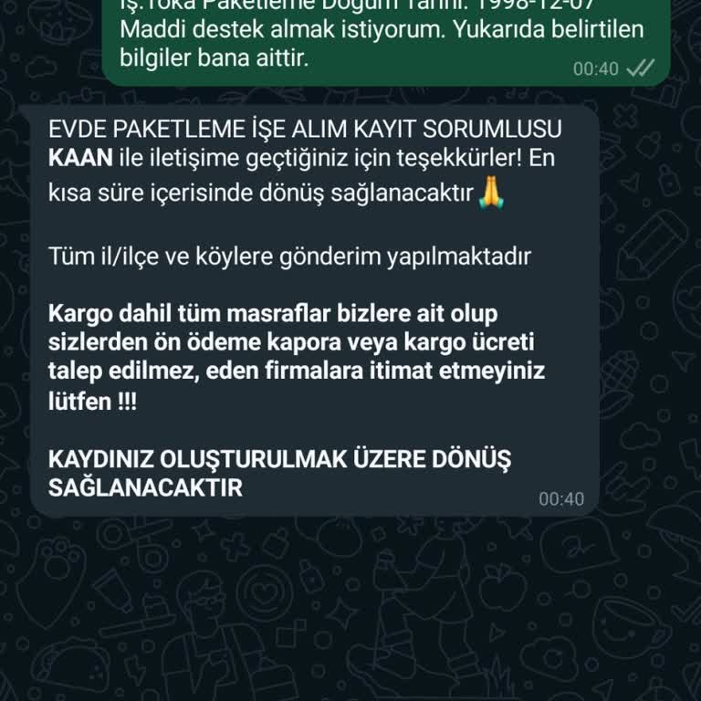 Hira Paketleme Tedbir Amaçlı Paylaşım