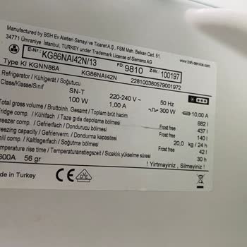 Siemens Ev Aletleri 6 Yıl İçinde Arızalanan Buzdolabım Ve Fahiş Tamir Ücreti