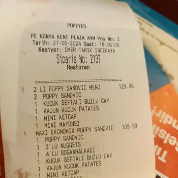 Popeyes'tan Yemenizi Önermiyorum