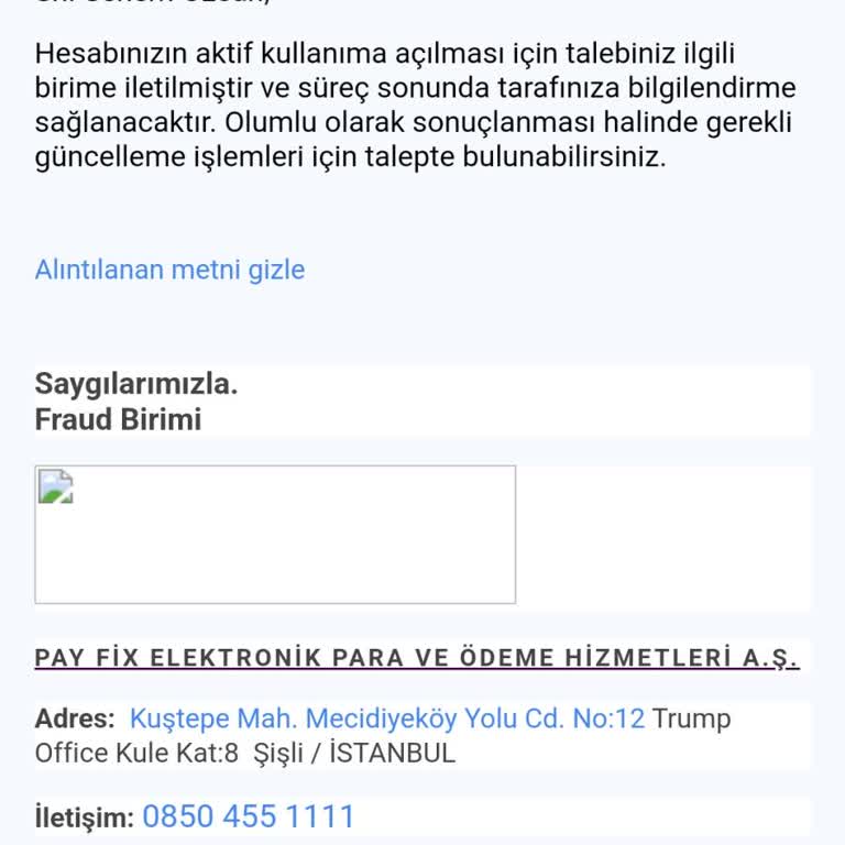 PayFix'in Müşteriye İlgisizliği Kısaca