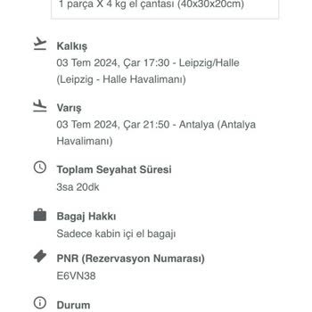 Enuygun.com En Uygundan Aldığım Uçak Bileti Pegasus Tarafından Kabul Edilmiyor