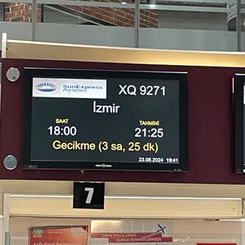 Sunexpress İle Yaşanan 4 Saatlik Rötar