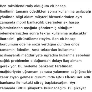 QNB Finansbank Beni Mağdur Etti